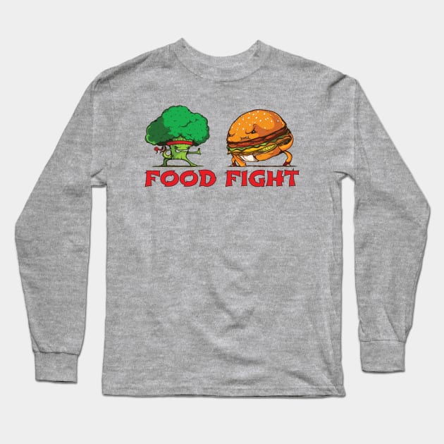 Food Fighting Martial Arts Masters Long Sleeve T-Shirt by extrinsiceye